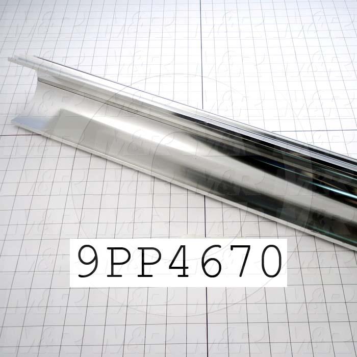 Fabricated Parts, Reflector Housing, 151.25 in. Length, 7.00 in. Width, 5.65 in. Height