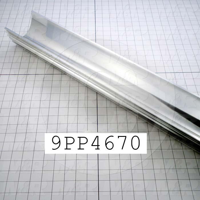 Fabricated Parts, Reflector Housing, 151.25 in. Length, 7.00 in. Width, 5.65 in. Height