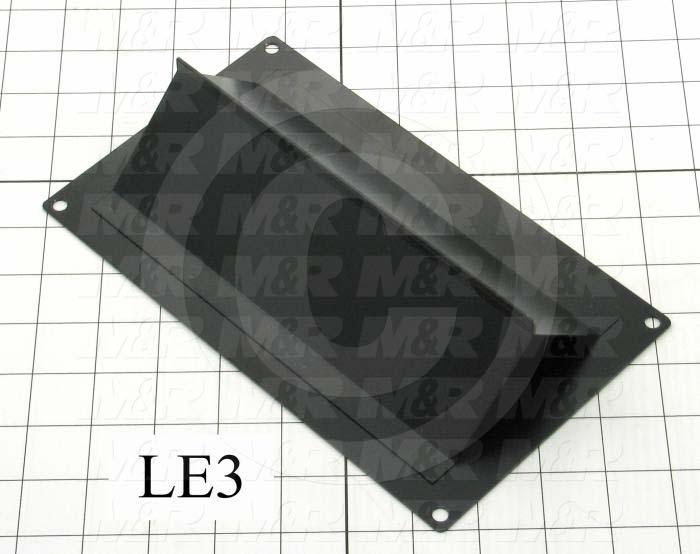 Fabricated Parts, Reflector Housing Cover, 9.25 in. Length, 5.50 in. Width, 2.00 in. Height