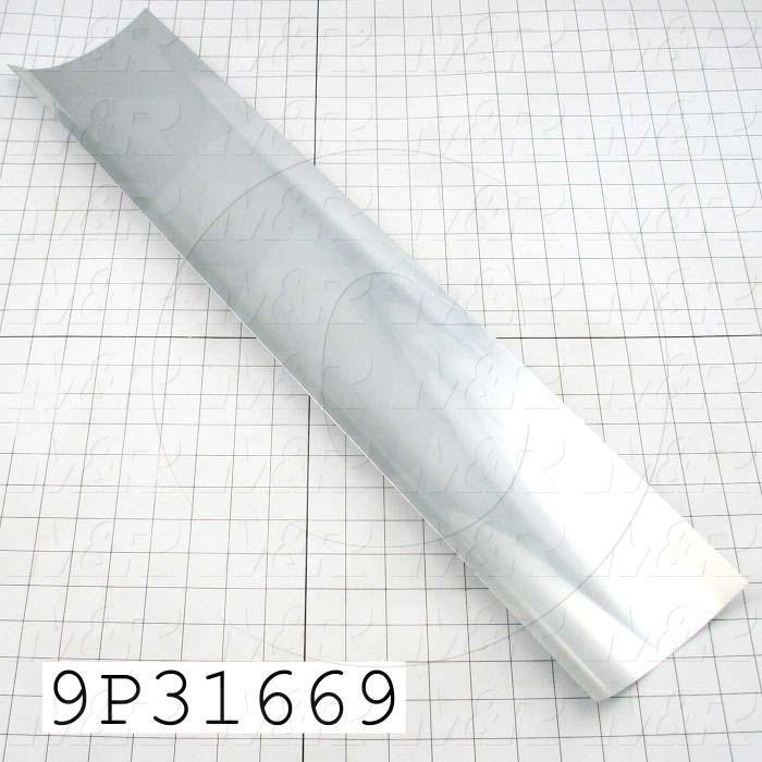 Fabricated Parts, Reflector Insert, 27.68 in. Length, 5.88 in. Width, 0.03 in. Thickness