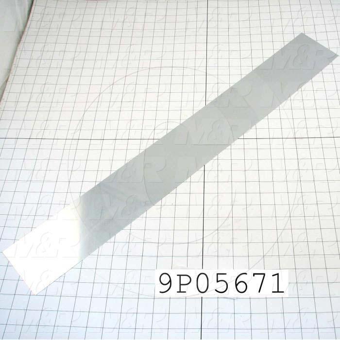 Fabricated Parts, Reflector Insert, 31.31 in. Length, 4.06 in. Width, 0.57 in. Height