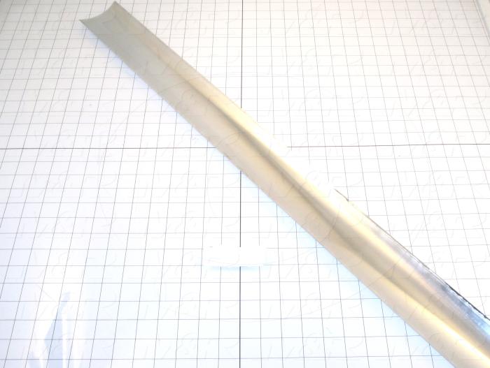 Fabricated Parts, Reflector Insert, 36.50 in. Length, 3.03 in. Width, 0.52 in. Height