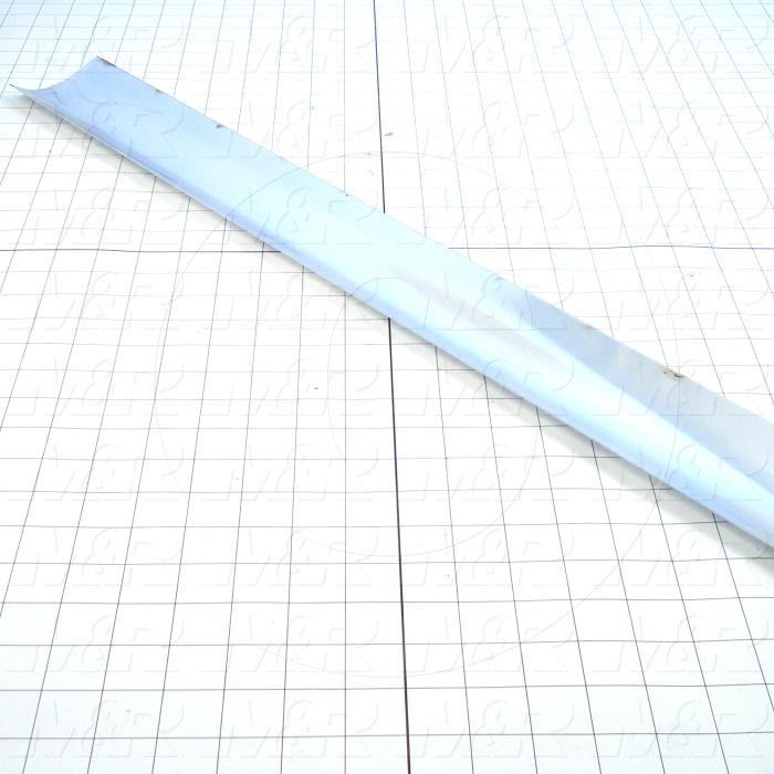 Fabricated Parts, Reflector Insert, 46.50 in. Length, 3.03 in. Width, 0.60 in. Height