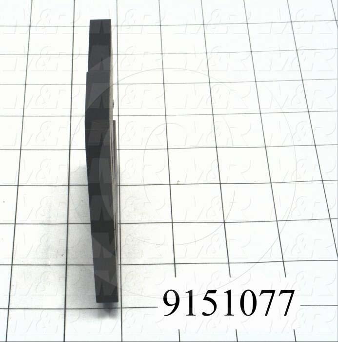 Fabricated Parts, Registration Fork, 3.50 in. Length, 3.63 in. Width, 0.38 in. Thickness