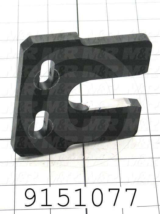 Fabricated Parts, Registration Fork, 3.50 in. Length, 3.63 in. Width, 0.38 in. Thickness