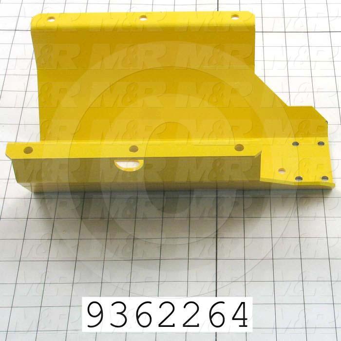 Fabricated Parts, Registration Fork Cover, 13.81 in. Length, 7.75 in. Width, 4.50 in. Height
