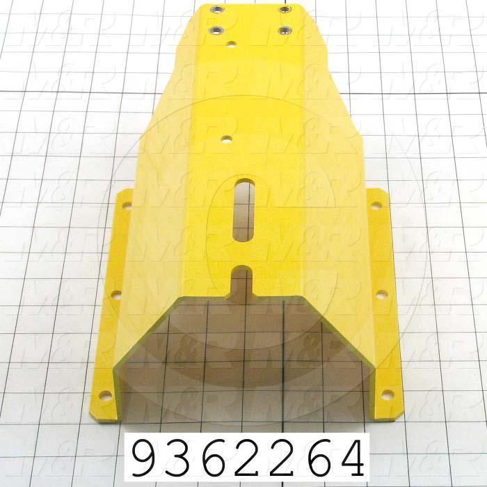 Fabricated Parts, Registration Fork Cover, 13.81 in. Length, 7.75 in. Width, 4.50 in. Height