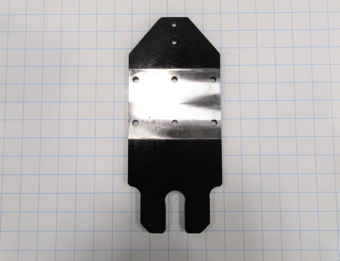 Fabricated Parts, Registration Fork Stryker, 11.64 in. Length, 5.00 in. Width, 3/8 in. Thickness, Painted Black Finish