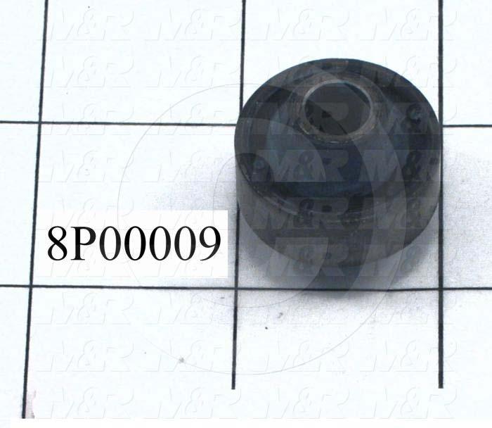 Fabricated Parts, Resilient Bushing, 1.31 in. Length, 1.38 in. Diameter