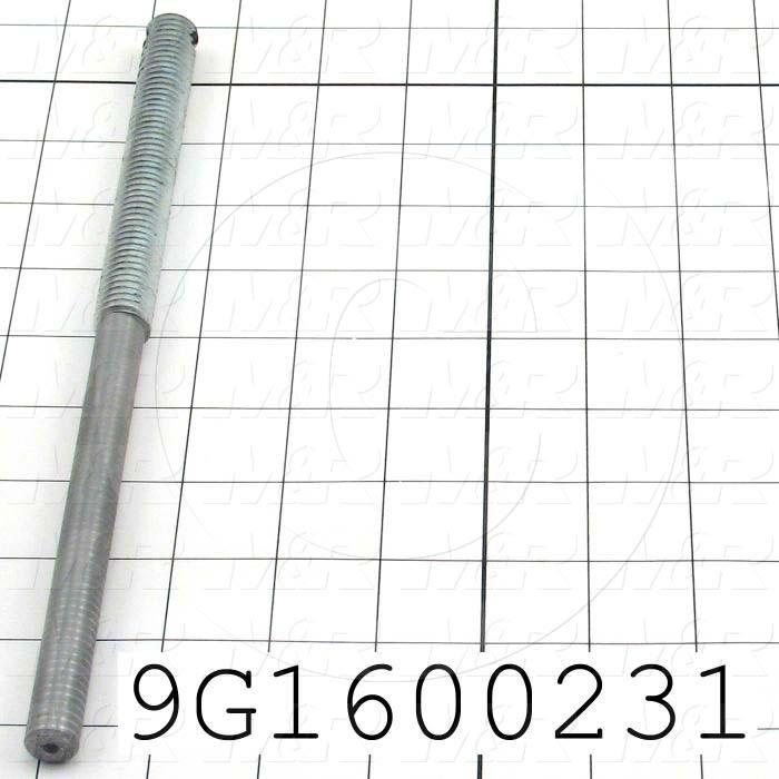 Fabricated Parts, Roller Yoke Support Shaft, 10.00 in. Length, 5/8 in. Diameter