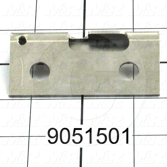 Fabricated Parts, Safety Lock Guide Plate, 2.97 in. Length, 2.05 in. Width, 1.42 in. Height