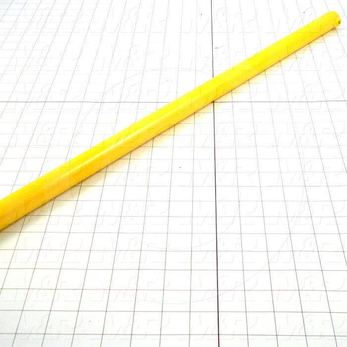 Fabricated Parts, Safety Tube, 75.50 in. Length, 1.05 in. Diameter, Painted Safety Yellow Finish