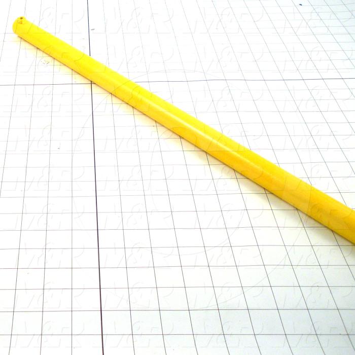 Fabricated Parts, Safety Tube, 75.50 in. Length, 1.05 in. Diameter, Painted Safety Yellow Finish