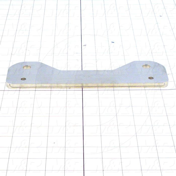 Fabricated Parts, Scn Holder Leveling Plt 10.5", 8.00 in. Length, 3.00 in. Width, 0.37 in. Thickness, Nickel Plated Finish