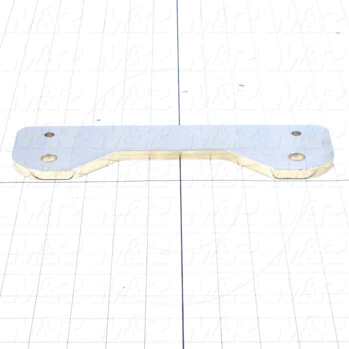 Fabricated Parts, Scn Holder Leveling Plt 10.5", 8.00 in. Length, 3.00 in. Width, 0.37 in. Thickness, Nickel Plated Finish