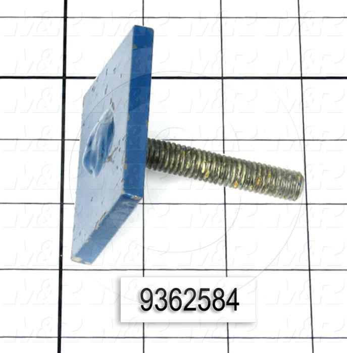 Fabricated Parts, Screen Clamp Weldment, 2.25 in. Length, 1.75 in. Width, 2.56 in. Height, Rear Side