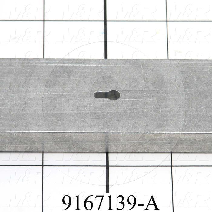 Fabricated Parts, Screen Frame Locking Bar, 20.00 in. Length, 1.50 in. Width, 0.50 in. Thickness