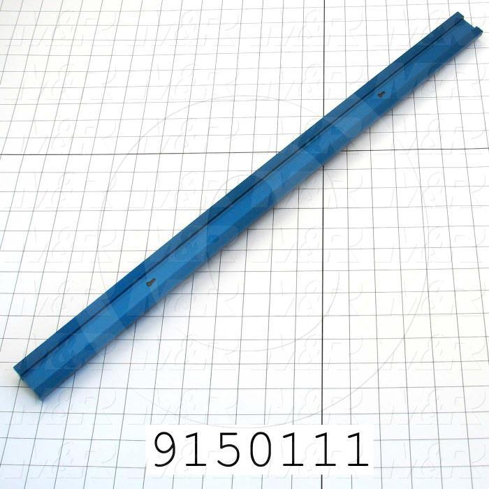 Fabricated Parts, Screen Frame Locking Bar, 25.00 in. Length, 1.58 in. Width, 0.88 in. Height