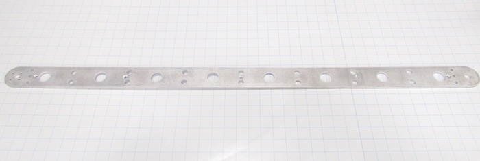 Fabricated Parts, Screen Hold. Friction Plate 40, 42.00 in. Length, 2.00 in. Width, 3/16 in. Thickness, As Material Finish
