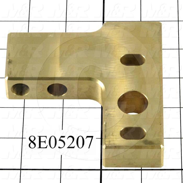 Fabricated Parts, Screen Hold Off-Contact Slide Rear, 4.19 in. Length, 3.98 in. Width, 0.875 in. Thickness