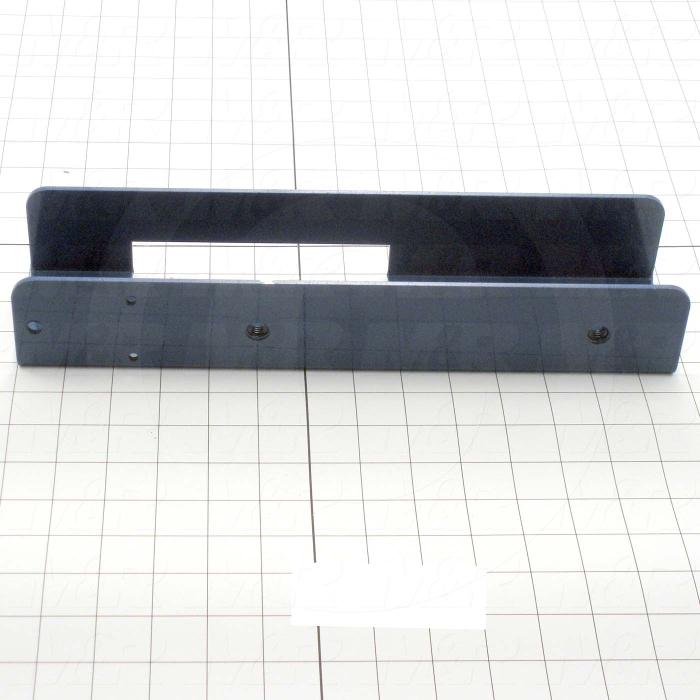 Fabricated Parts, Screen Holder, 13.75 in. Length, 3.25 in. Width, 2.38 in. Height, Left Side, Painted Blue Finish