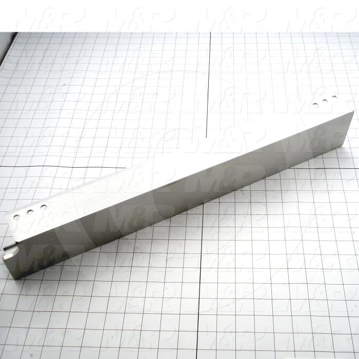 Fabricated Parts, Screen Holder, 23.00 in. Length, 3.35 in. Width, 2.38 in. Height