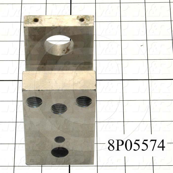 Fabricated Parts, Screen Holder Clamp Block, 4.25 in. Length, 2.50 in. Width, 3.50 in. Height