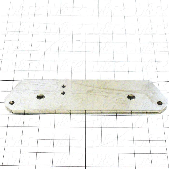 Fabricated Parts, Screen Holder Leveling Plate, 10.75 in. Length, 2.75 in. Width, 0.38 in. Thickness, OC50001 Nickel Plating Finish