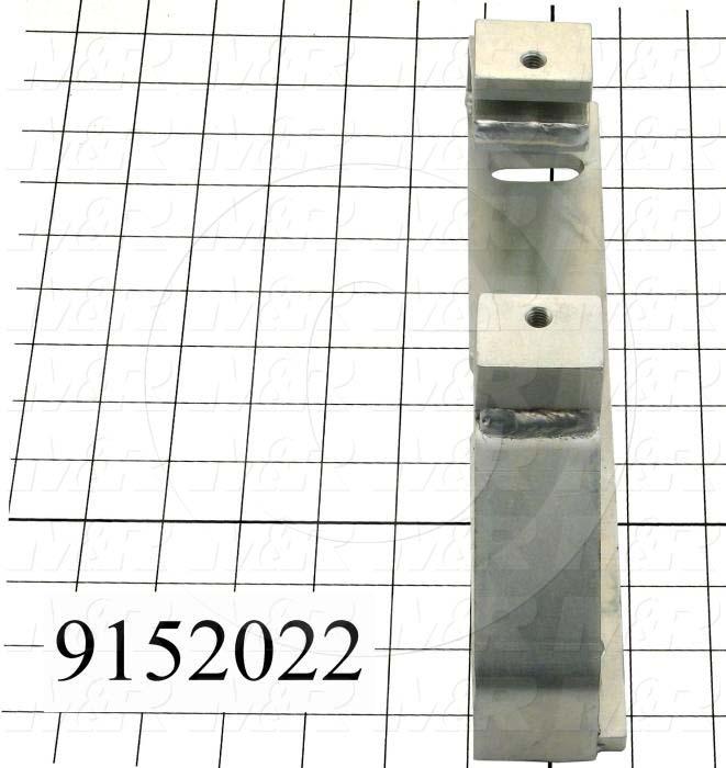 Fabricated Parts, Screen Holder Mounting Bracket, 11.25 in. Length, 1.88 in. Width, 4.19 in. Height, Rear Side