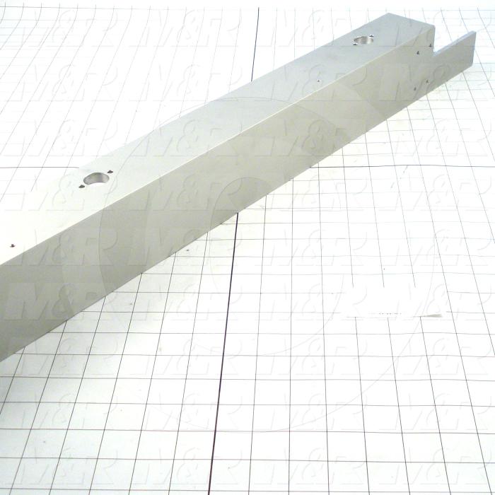Fabricated Parts, Screen Holder Pneu 61.5" Rl, 61.50 in. Length, 3.25 in. Width, 2.50 in. Height, As Material Finish
