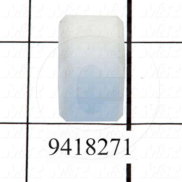 Fabricated Parts, Screen Holder Roller, 0.63 in. Length, 1.06 in. Width