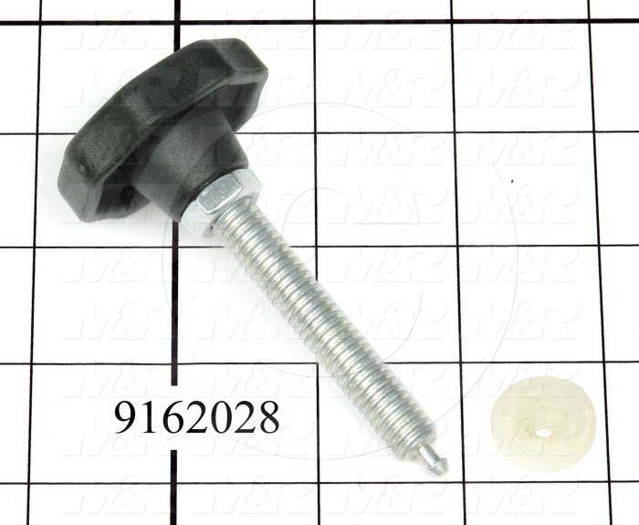 Fabricated Parts, Screen Holder Screw Assembly, 3.54 in. Length, 3/8-16 Thread Size