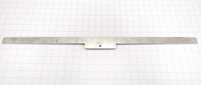 Fabricated Parts, Screen Location Scale, 28.60 in. Length, 1.00 in. Width, 18 GA Thickness, As Material Finish