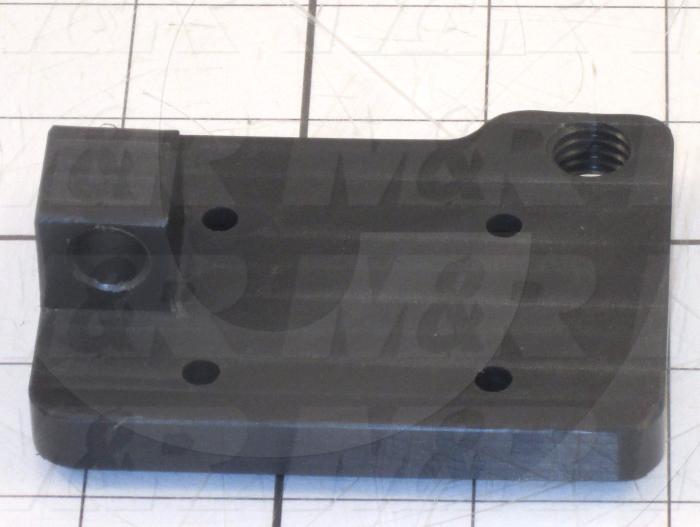Fabricated Parts, Screen Lock Base, 3.25 in. Length, 2.50 in. Width, 1.00 in. Height, As Material Finish
