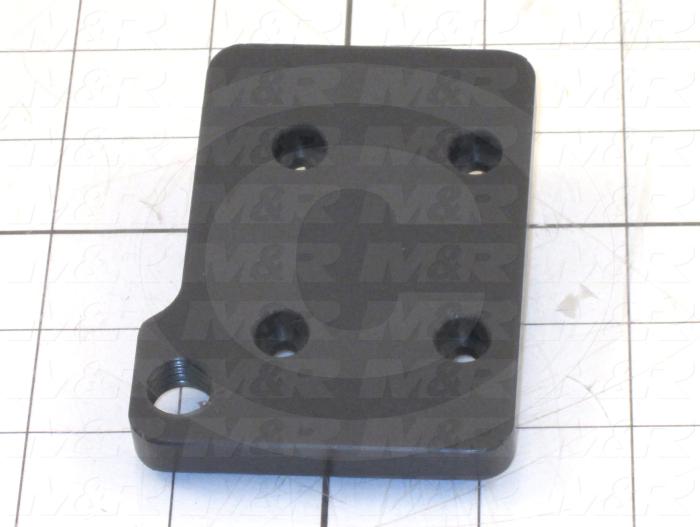 Fabricated Parts, Screen Lock Base, 3.25 in. Length, 2.50 in. Width, 1.00 in. Height, As Material Finish
