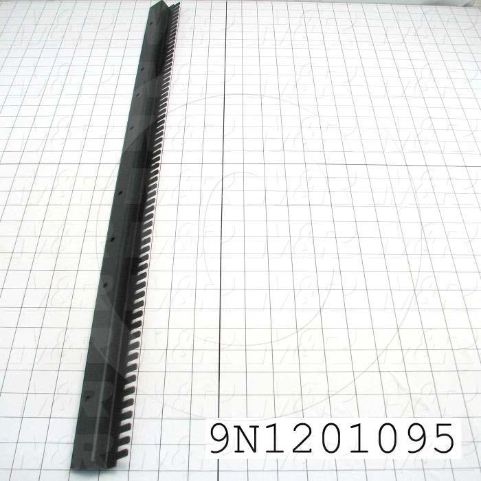 Fabricated Parts, Screen Shelf Support, 32.25 in. Length, 0.75 in. Width, 1.93 in. Height, Used On Tri-Lit CTS