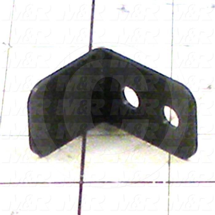 Fabricated Parts, Screen Up Prox Activator, 1.50 in. Length, 1.25 in. Width, 1.00 in. Height, 14 GA Thickness, Black Painted Finish