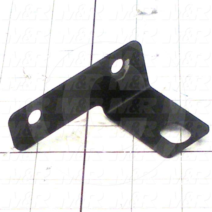Fabricated Parts, Screen Up Proximity Bracket, 3.50 in. Length, 2.23 in. Width, 1.40 in. Height, OC89204 Flat Black Powder Coating Finish