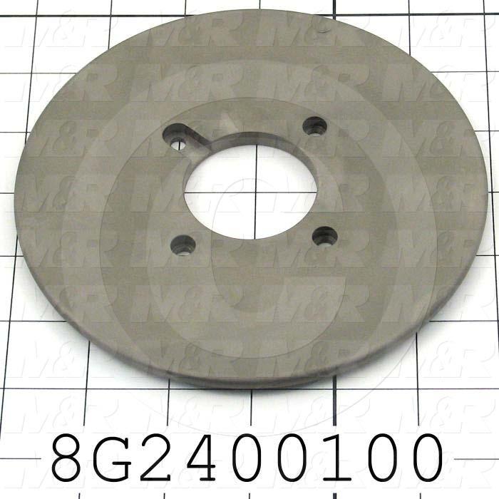 Fabricated Parts, Sealing Disc 6"Od, 6.00 in. Diameter, 0.28 in. Thickness, Nickolon Coat