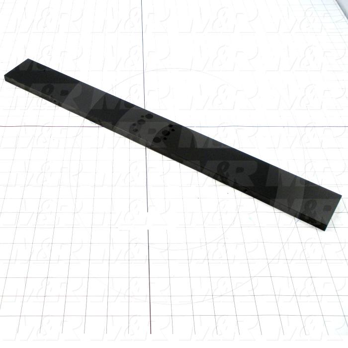 Fabricated Parts, Second Fold Cylinder Mount, 23.25 in. Length, 2.50 in. Width, 0.50 in. Thickness, Used With Bimba Second Fold Cylinder