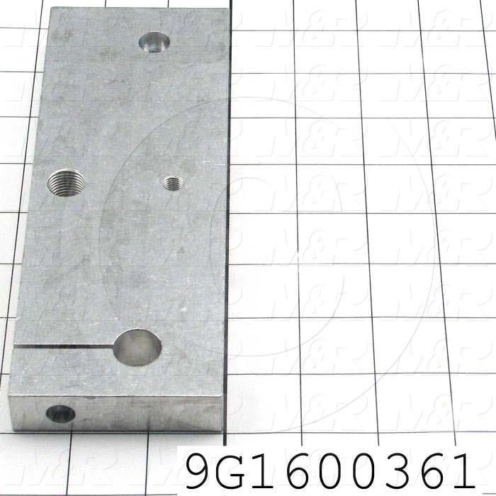 Fabricated Parts, Shaft Bracket, 7.75 in. Length, 2.75 in. Width, .75 in. Thickness