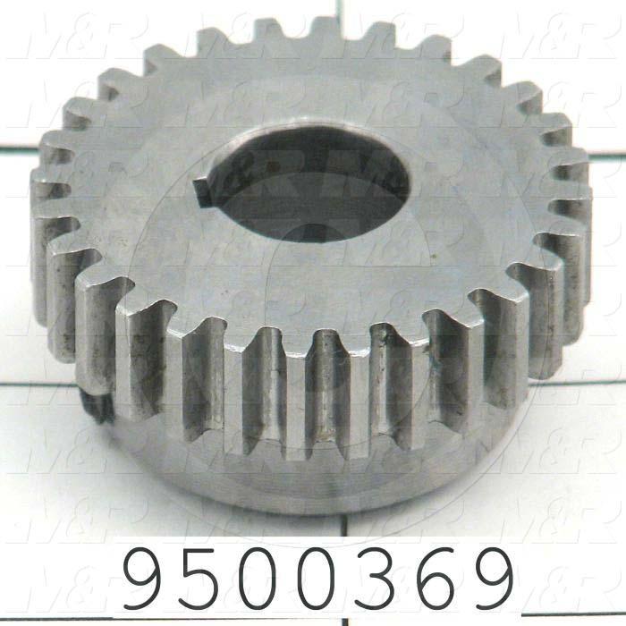 Fabricated Parts, Shaft Gear, 0.75 in. Length