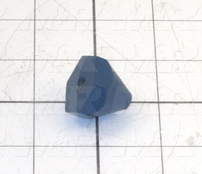 Fabricated Parts, Shaft Support, 0.94 in. Length, 0.875 in. Width, 0.875 in. Height, Painted Blue Finish