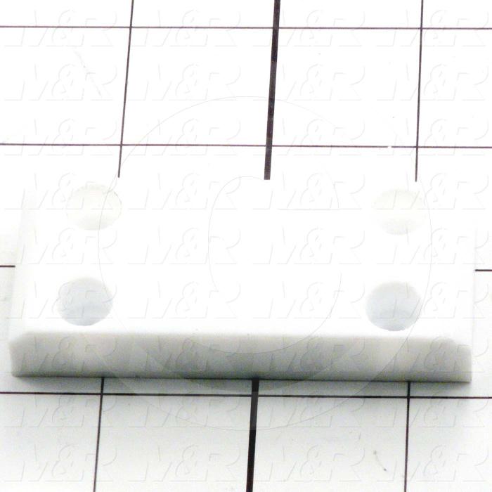 Fabricated Parts, Shaft Support Slide, 3.00 in. Length, 1.25 in. Width, 0.50 in. Thickness