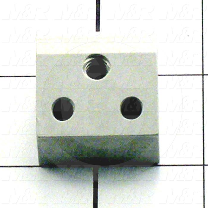 Fabricated Parts, Short Stop Block, 1.13 in. Length, 0.75 in. Width, 1.00 in. Height