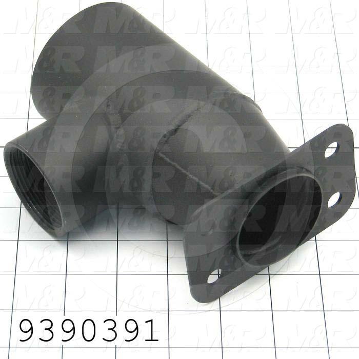 Fabricated Parts, Simens Blower Adapt Weldment, 6.46 in. Length, 2.56 in. Width, 4.15 in. Height