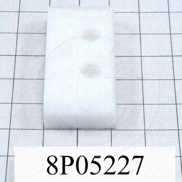 Fabricated Parts, Slide Block, 4.50 in. Length, 2.13 in. Width, 1.00 in. Thickness