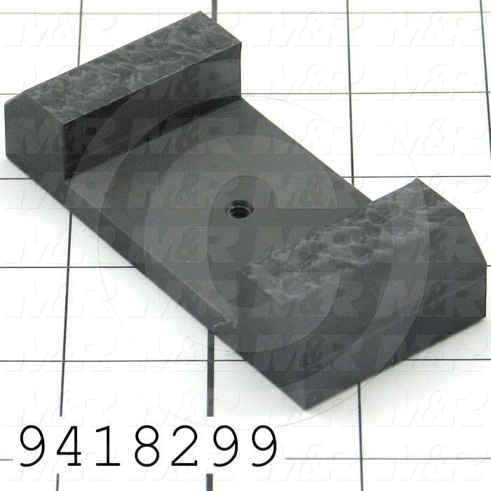 Fabricated Parts, Slide Clamp Plate, 3.50 in. Length, 1.58 in. Width, 0.75 in. Height, Break All Sharp Edges