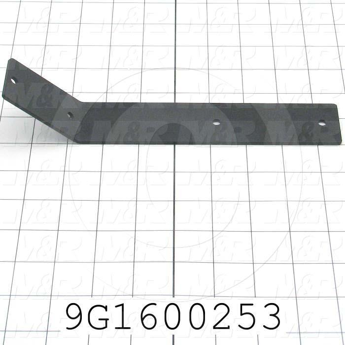 Fabricated Parts, Slide Plate Mount, 10.00 in. Length, 1.50 in. Width, 11 GA Thickness, E-Coat Finish