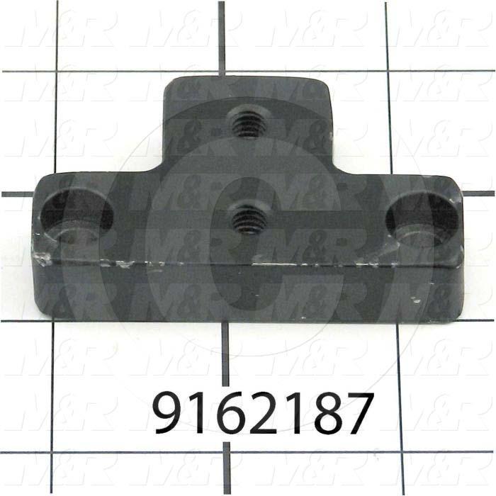 Fabricated Parts, Spacer 2.5" Sp-Db, 2.50 in. Length, 1.50 in. Width, 0.50 in. Thickness, Painted Black Finish